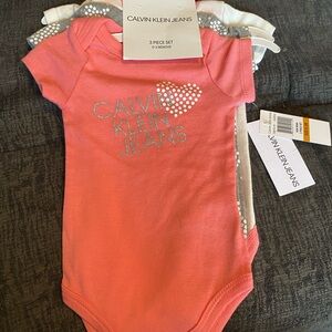 Calvin klein 3 piece onsies